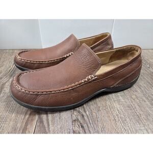 Clarks Men's Cotrell Free Loafer Brown Leather Slip On Driving Shoes 11.5 US